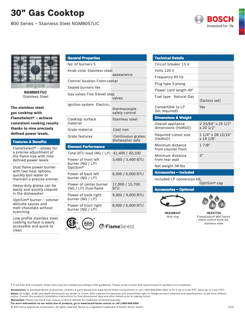Image de la première page du manuel de l'appareil NGM8057UC