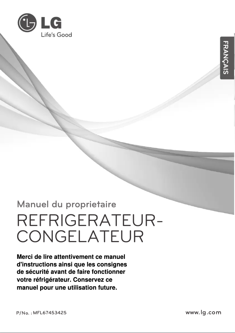 Image de la première page du manuel de l'appareil GN-M492GLH