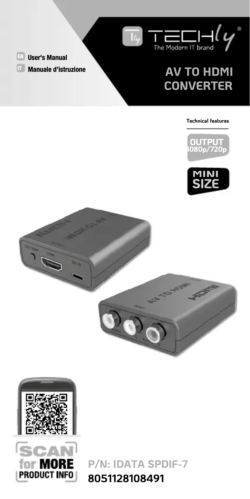 Page 1 de la notice Manuel utilisateur Techly IDATA SPDIF-7