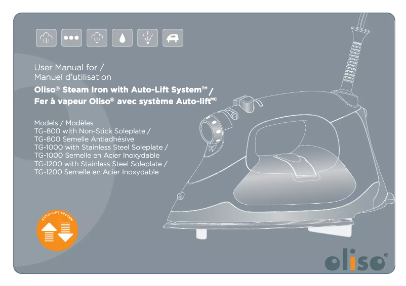 Page 1 de la notice Manuel utilisateur Oliso TG-1200