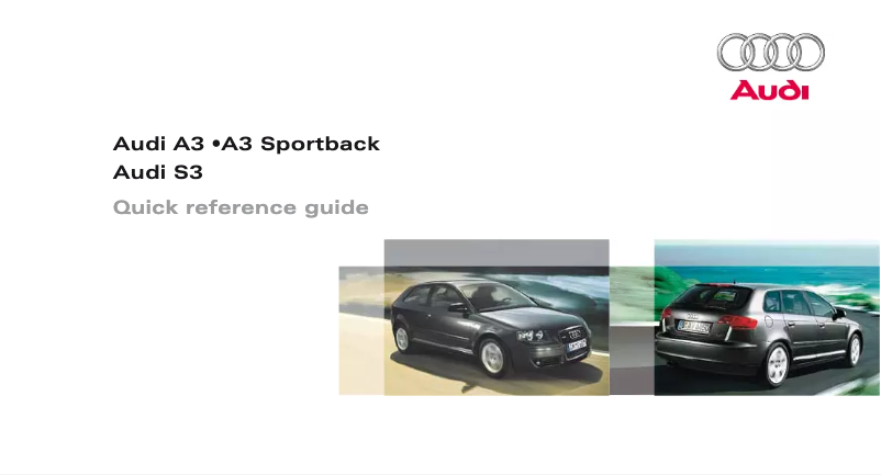 Page 1 of the manual User Manual Audi A3 Sportback (2007)