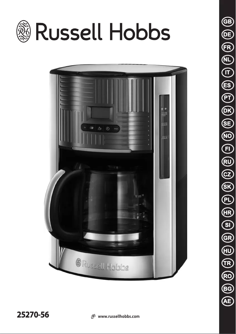 Page 1 de la notice Manuel utilisateur Russell Hobbs Geo Steel 25270-56