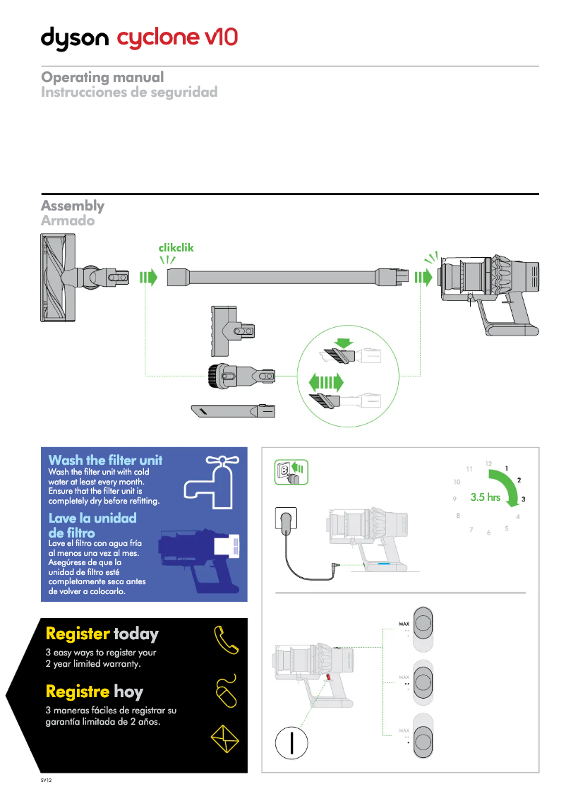 Page n°1 - Manuel utilisateur Dyson Cinetic Big Ball Animal+