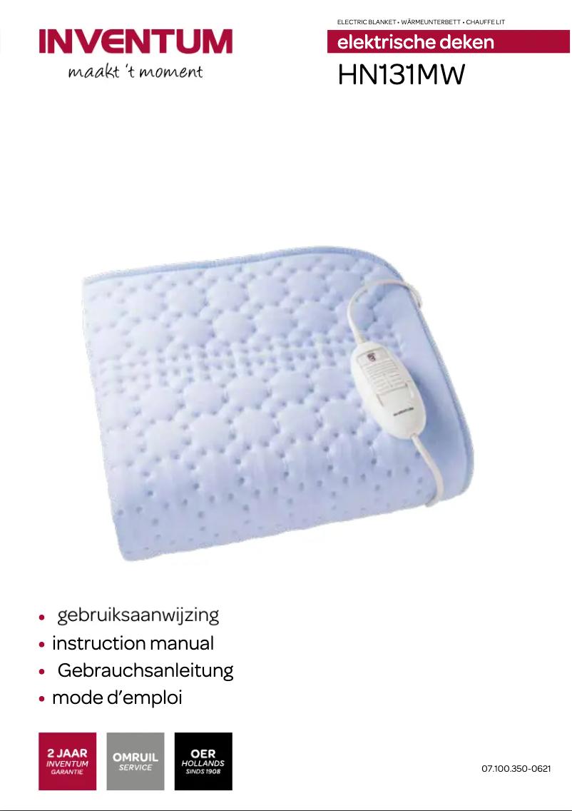 Page 1 de la notice Manuel utilisateur Inventum HN131MW