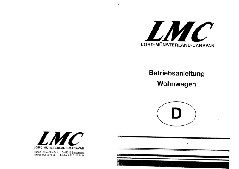 Page 1 de la notice Manuel utilisateur LMC Dominant 520 (1991)