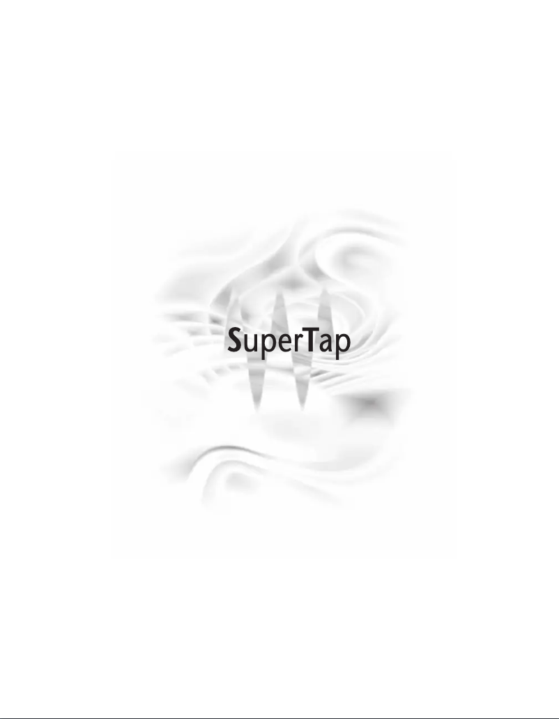 Page n°1 - Manuel utilisateur Waves SuperTap