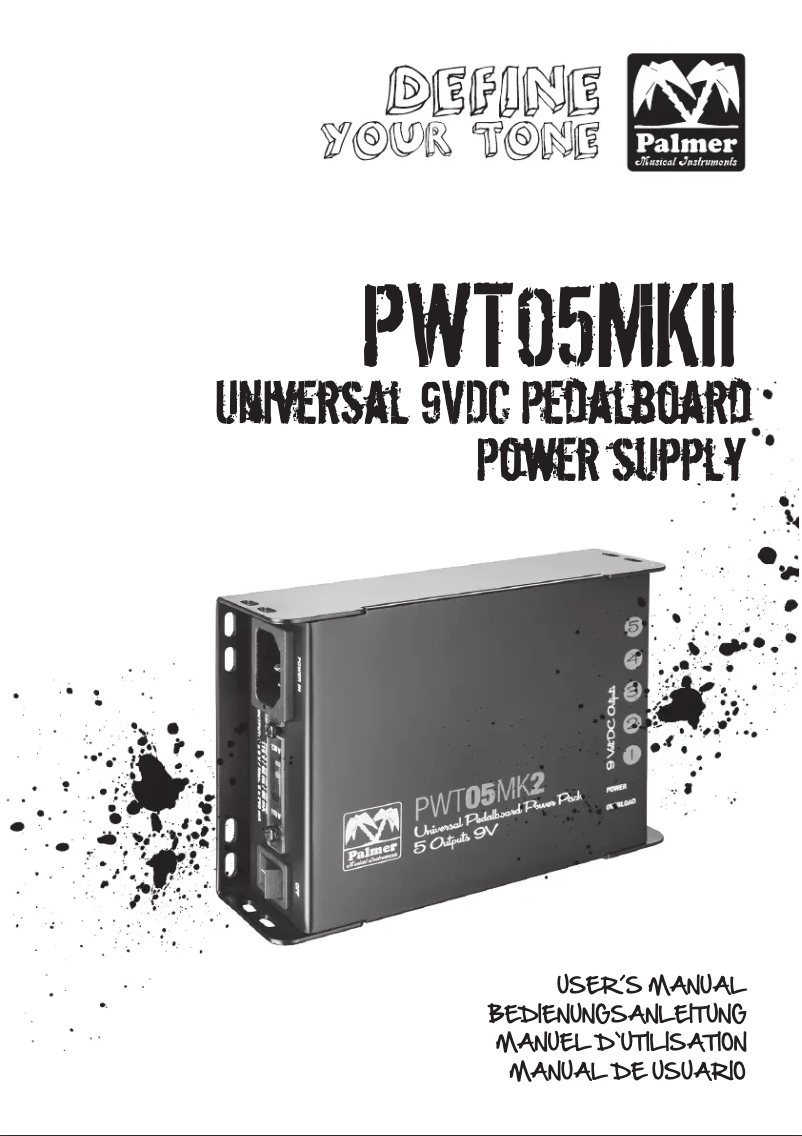 Image de la première page du manuel de l'appareil PWT 05 MK 2