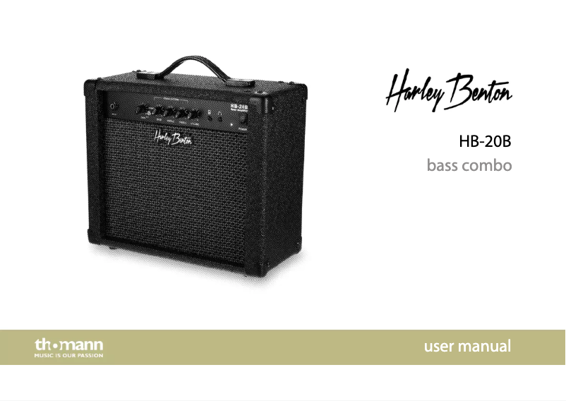 Page n°1 - Manuel utilisateur Harley Benton HB-20B