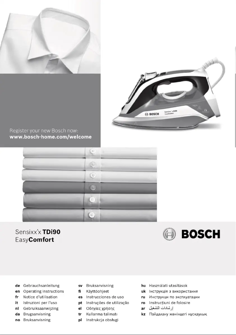 Page 1 de la notice Manuel utilisateur Bosch TDI90EASY