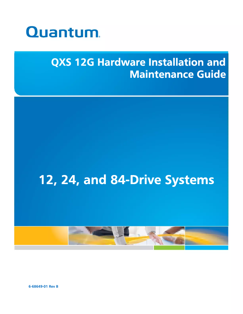 Page n°1 - Manuel utilisateur Quantum Xcellis QXS-484