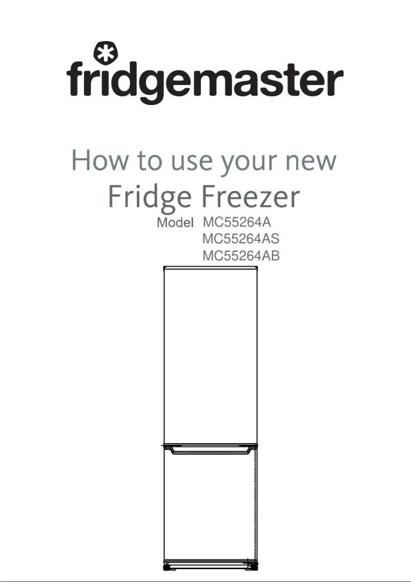 Page n°1 - Manuel utilisateur Fridgemaster MC55264AFB