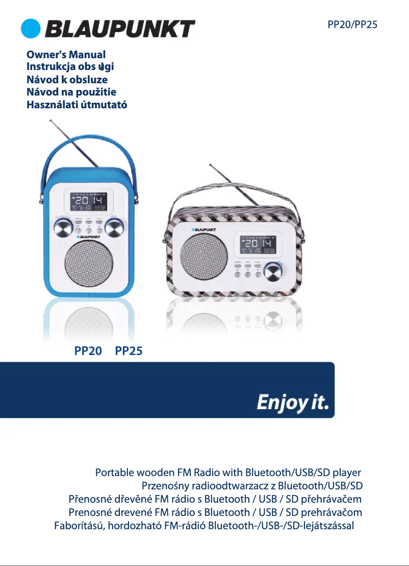 Página 1 del manual Manual de usuario Blaupunkt PP20PK