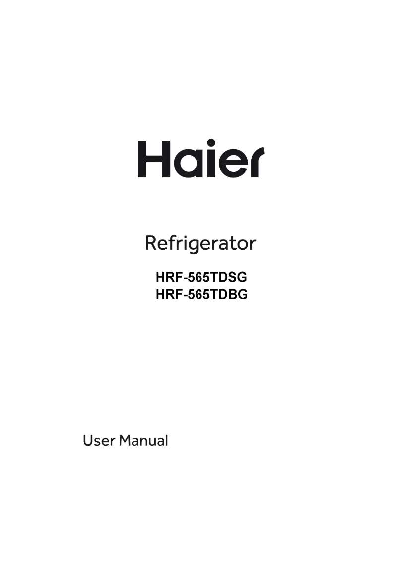 Page 1 de la notice Manuel utilisateur Haier HRF-565TDSG