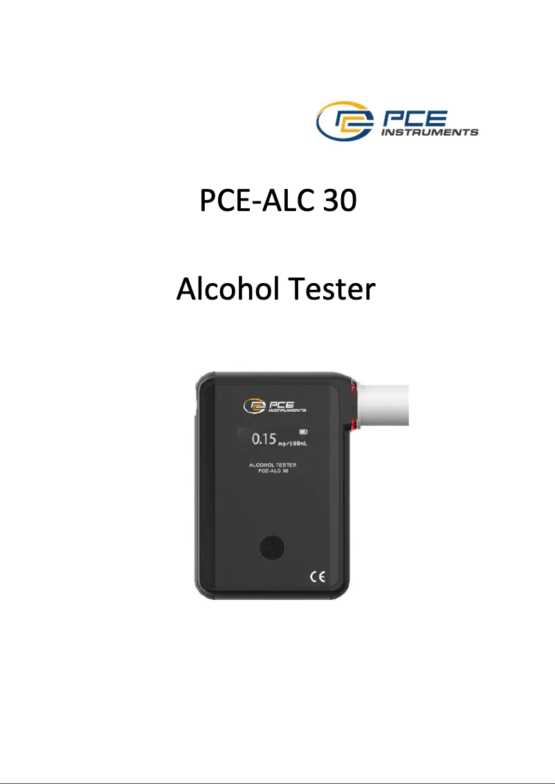 Página 1 del manual Manual de usuario PCE Instruments PCE-ALC 30
