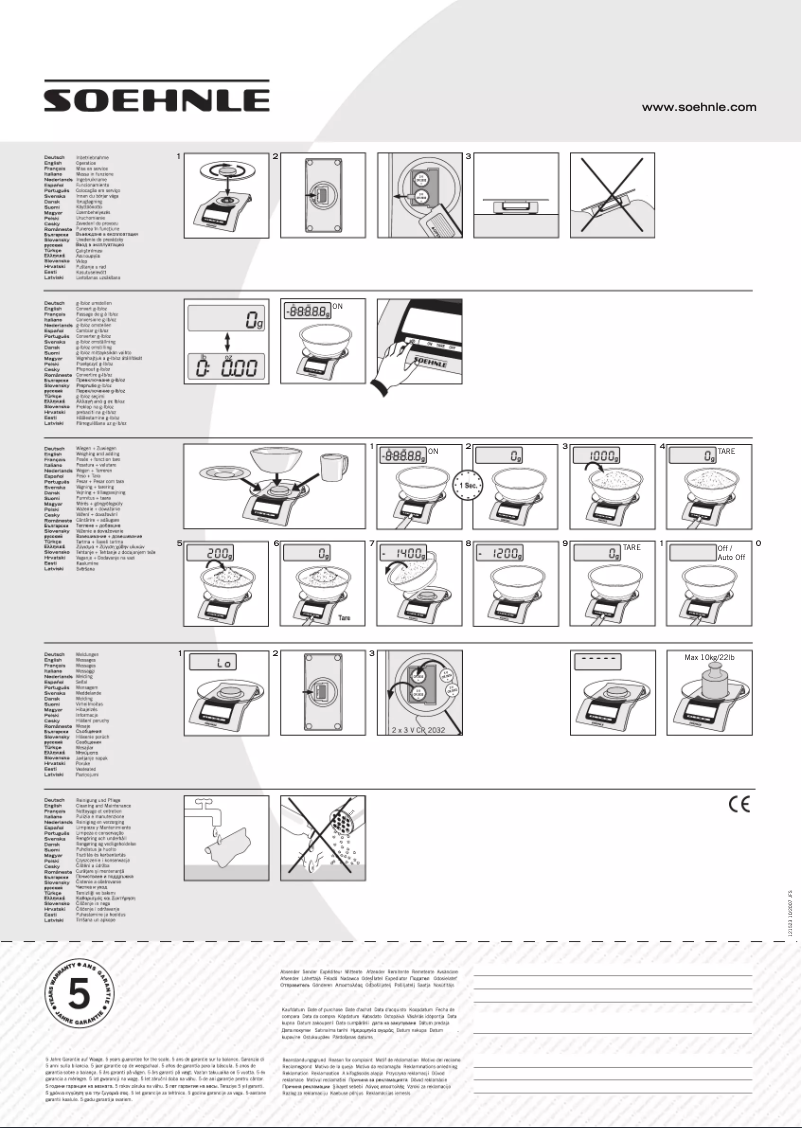 Page n°1 - Manuel utilisateur Soehnle Silver 66105