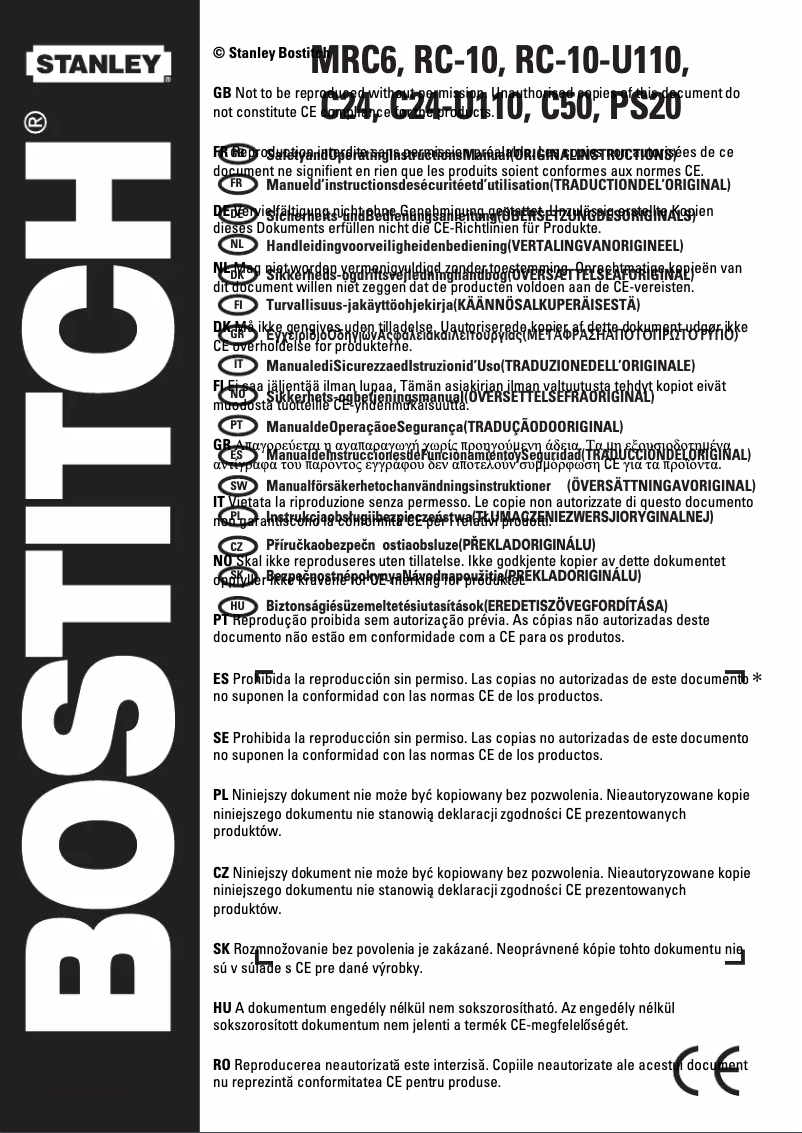 Imagen de la primera página del manual del dispositivo MRC6-E