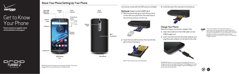 Page n°1 - Guide de démarrage rapide Motorola Droid Turbo 2