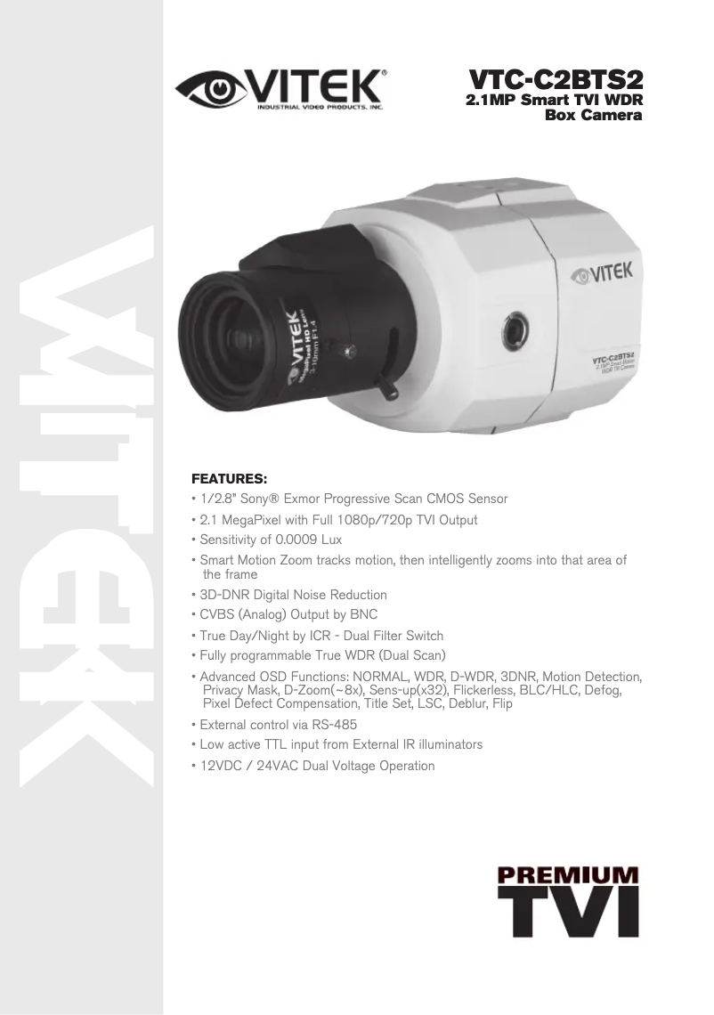 Image de la première page du manuel de l'appareil VTC-C2BTS2