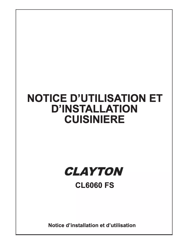 Image de la première page du manuel de l'appareil CL6060FS