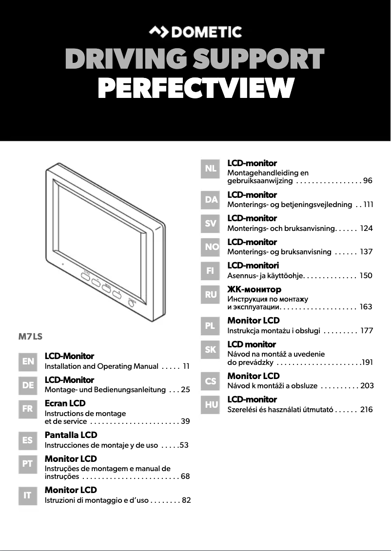 Página 1 del manual Manual de usuario Dometic PerfectView RVS 745