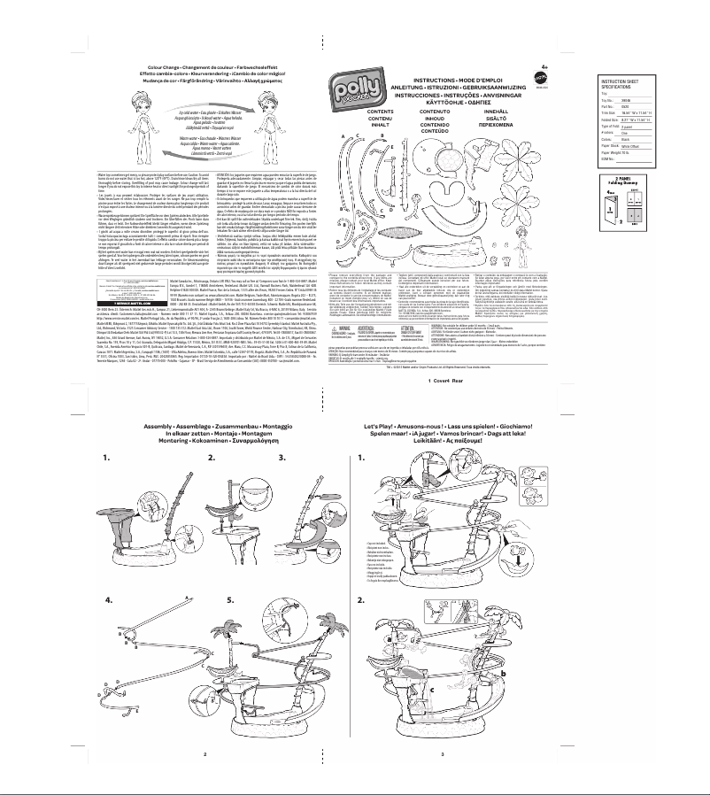 Page n°1 - Manuel utilisateur Mattel X9046