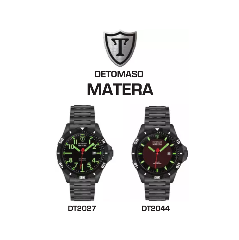 Page n°1 - Manuel utilisateur Detomaso Matera DT2027