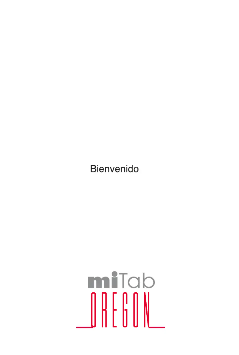 Image de la première page du manuel de l'appareil MiTab Oregon
