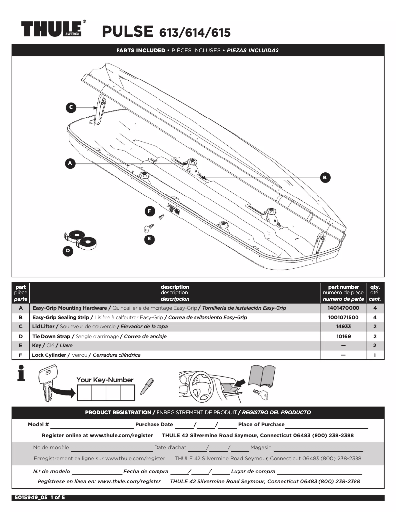 Página 1 del manual Manual de usuario Thule Pulse M