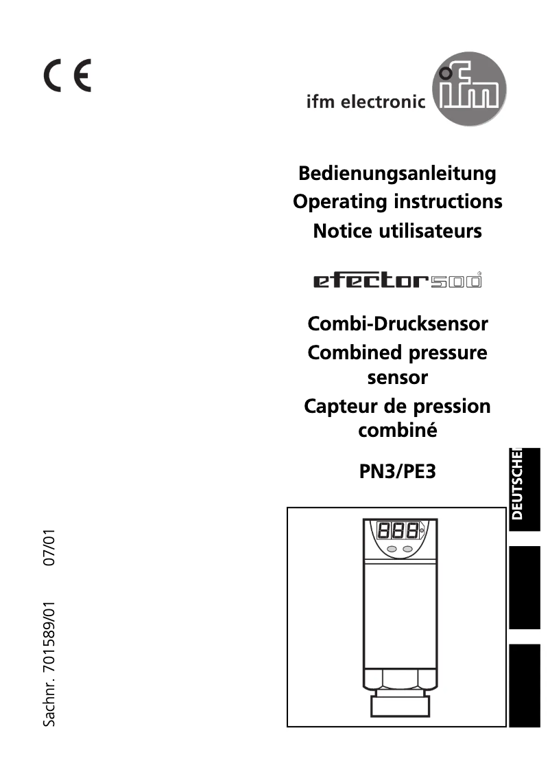 Image de la première page du manuel de l'appareil PN3026