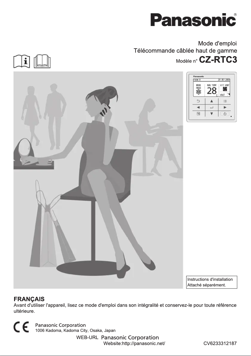 Page n°1 - Manuel utilisateur Panasonic CZ-RTC3