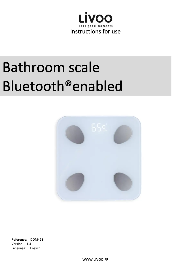 Image de la première page du manuel de l'appareil DOM428