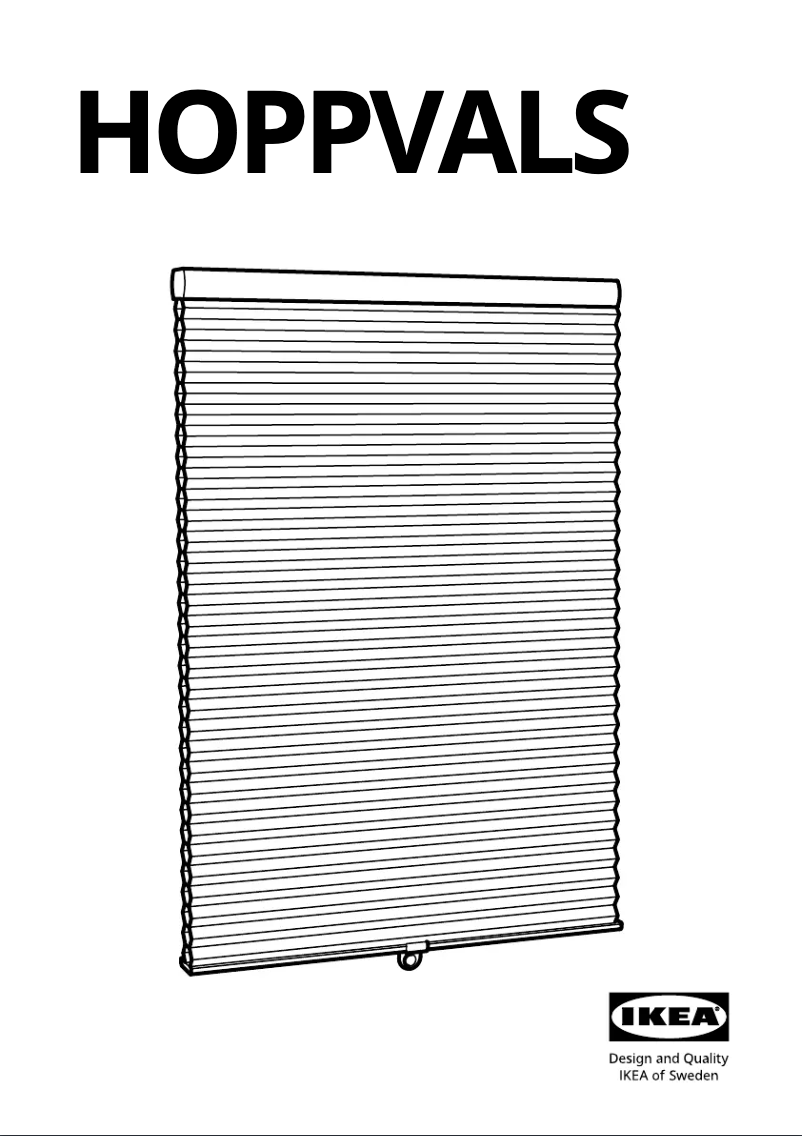 Page 1 de la notice Manuel utilisateur Ikea HOPPVALS 803.864.37