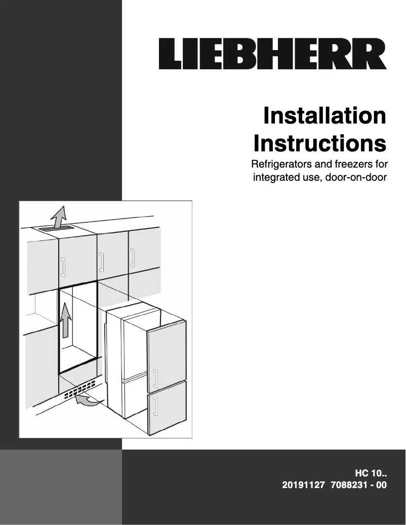 Page n°1 - Guide d'installation Liebherr HCB 1060