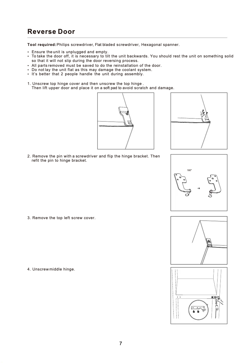 Page 1 de la notice Instructions / montage Avanti FF10B3S