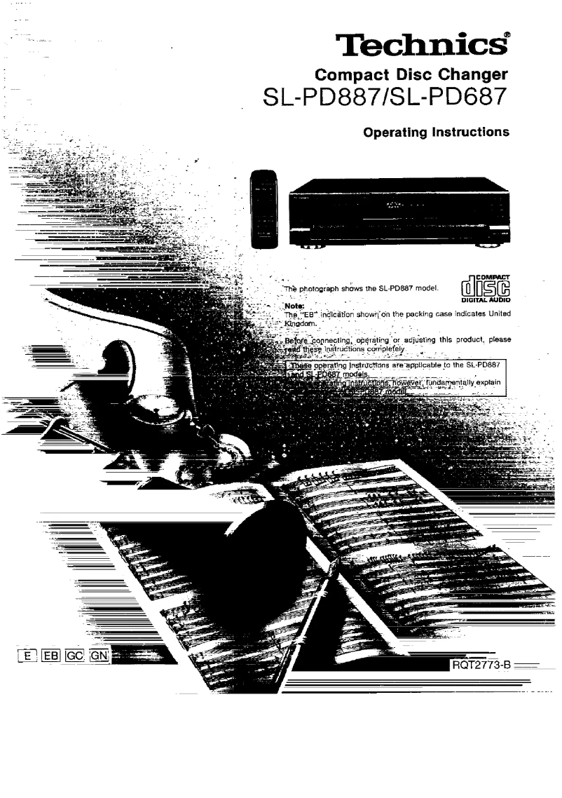 Page 1 de la notice Manuel utilisateur Technics SL-PD687