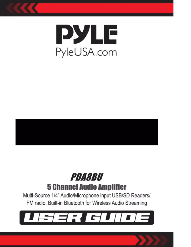 Page 1 de la notice Manuel utilisateur Pyle PDA7BU