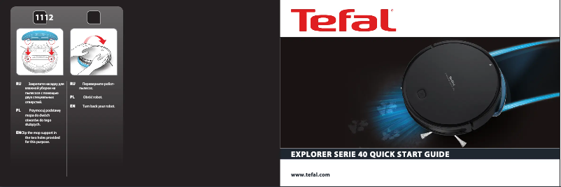 Page n°1 - Guide de démarrage rapide Tefal Explorer Serie 40 RG7275