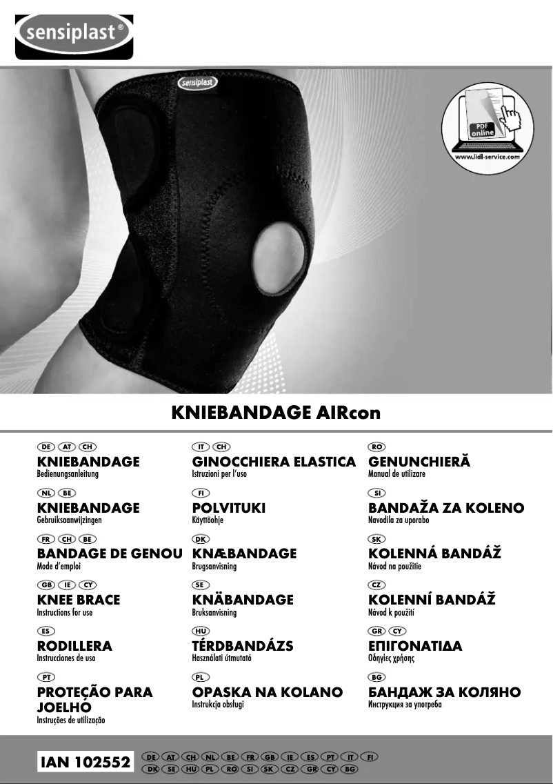 Image de la première page du manuel de l'appareil IAN 102552