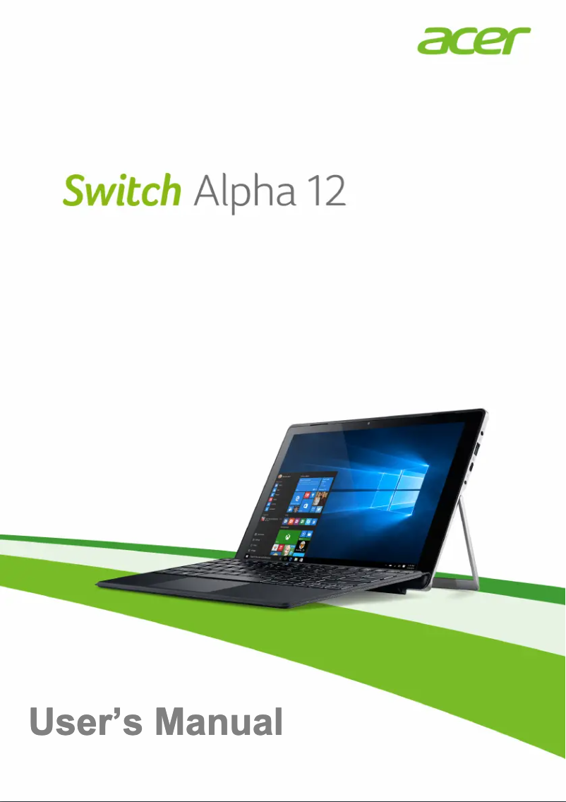 Image de la première page du manuel de l'appareil Switch Alpha 12