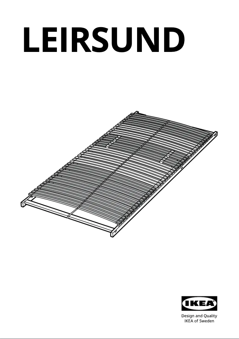 Page 1 de la notice Manuel utilisateur Ikea LEIRSUND 103.533.03