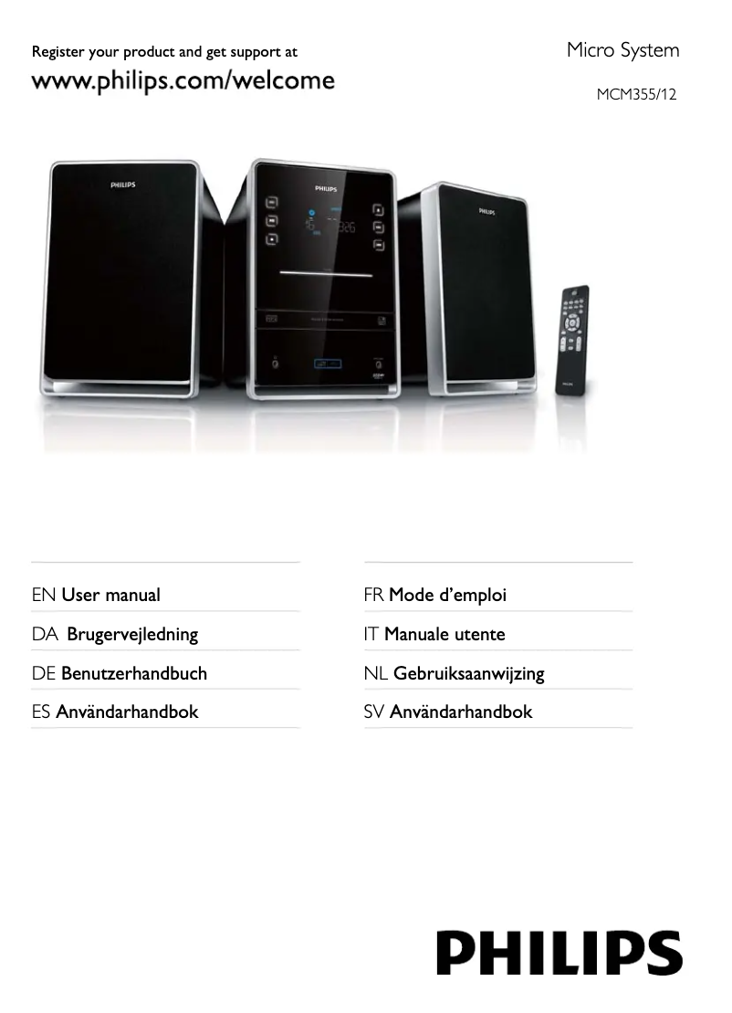 Página 1 del manual Manual de usuario Philips MCM355