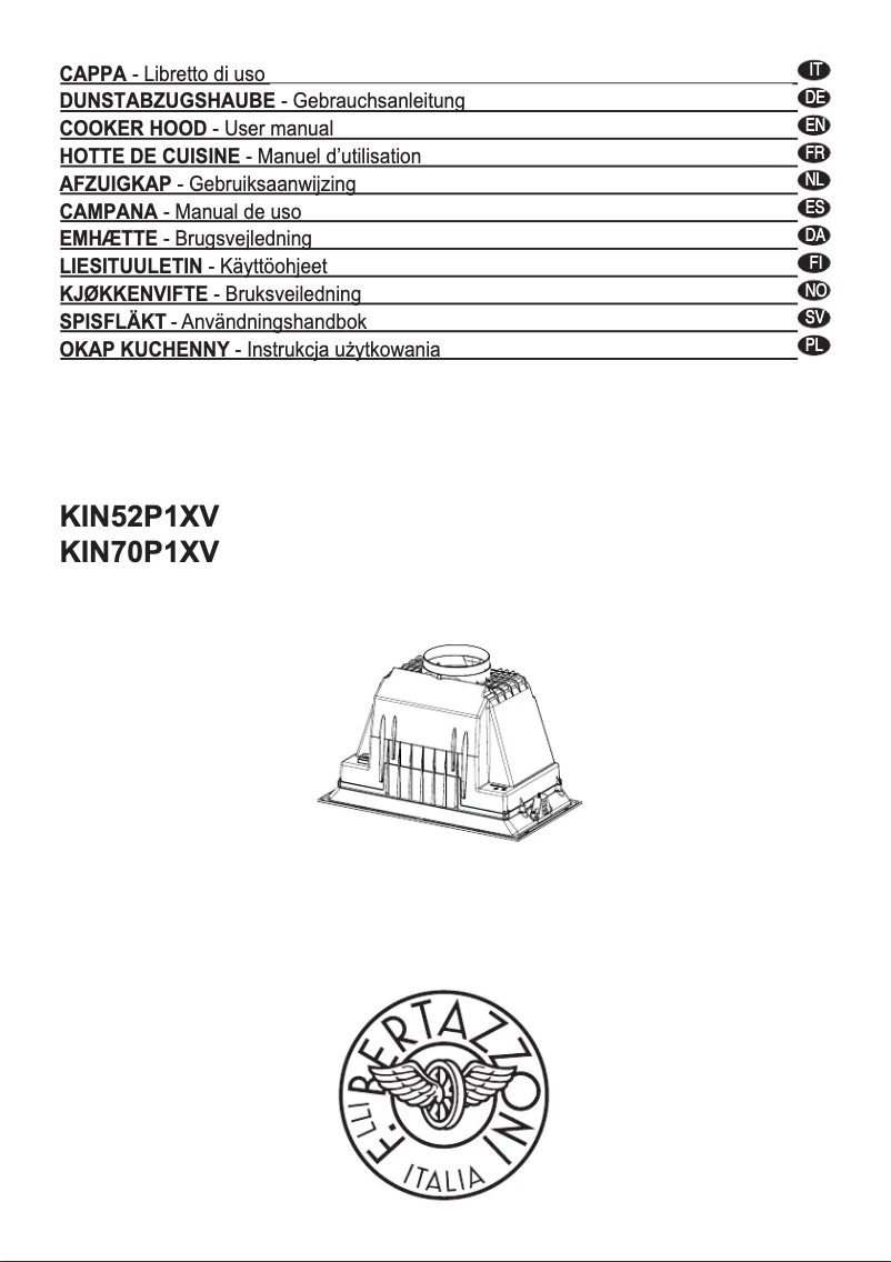 Page n°1 - Manuel utilisateur Bertazzoni KIN70P1XV