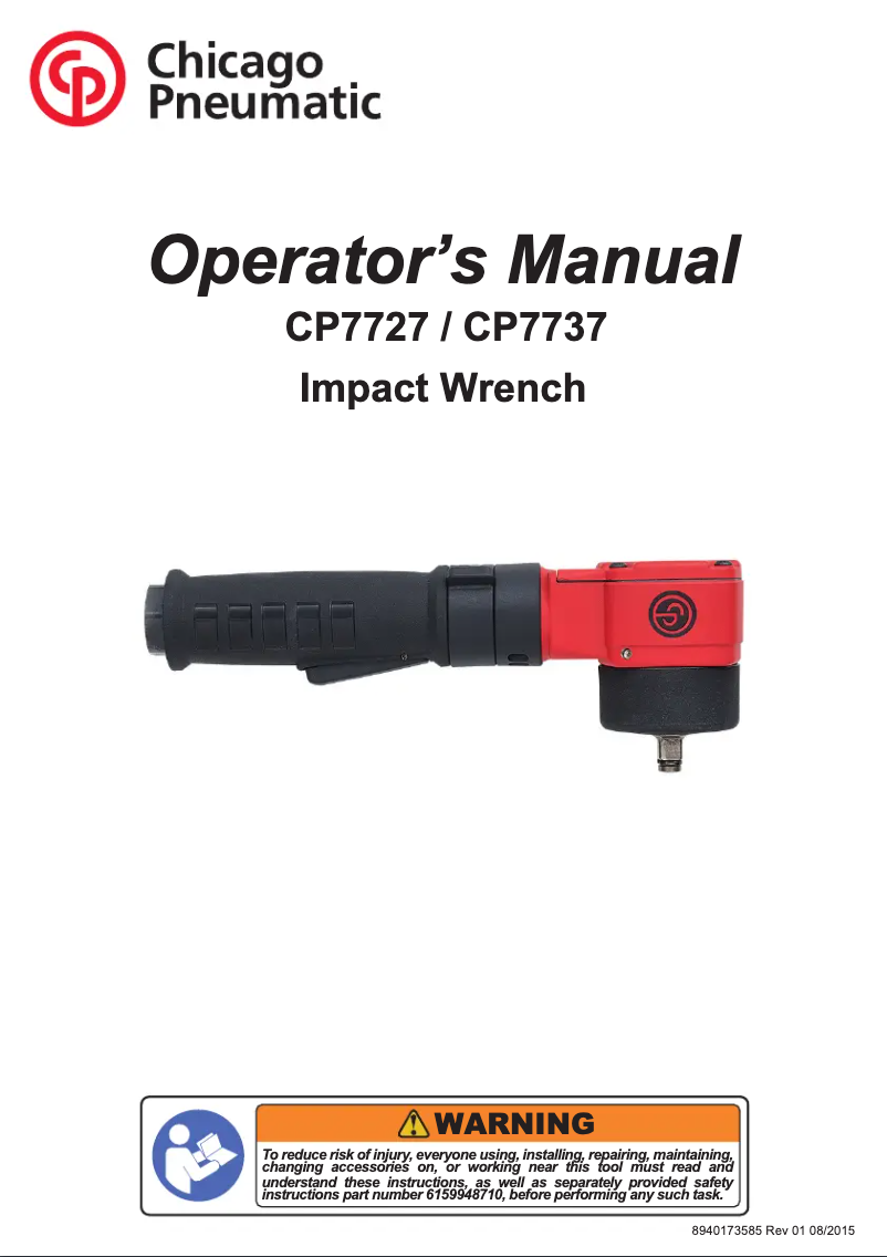 Image de la première page du manuel de l'appareil CP7737