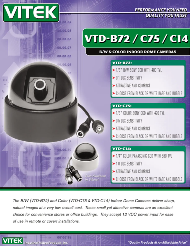 Page n°1 - Manuel utilisateur Vitek VTD-C14