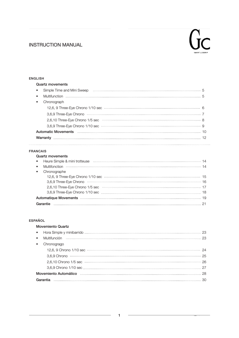 Page 1 de la notice Manuel utilisateur Gc X72011G1S -3