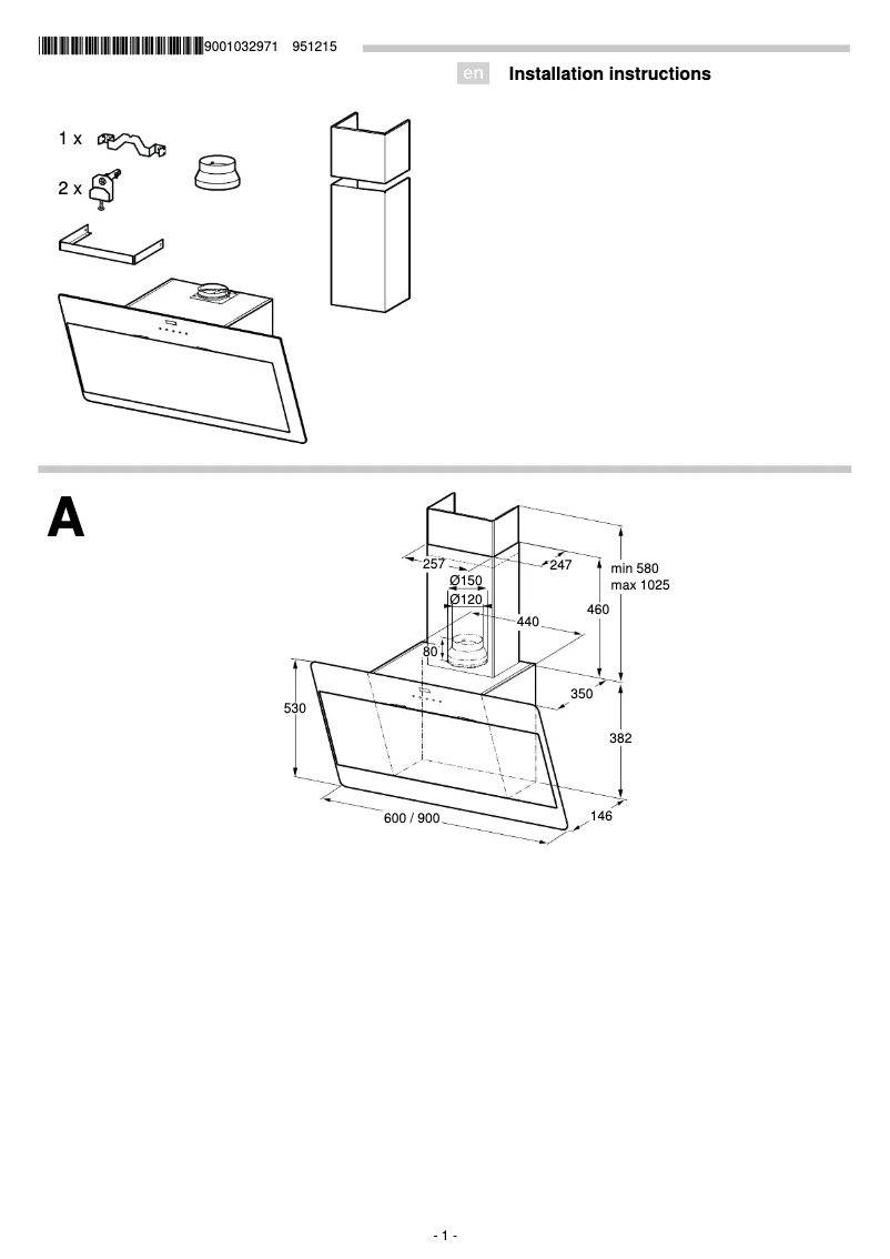Page n°1 - Guide d'installation Neff D39DT57N0B