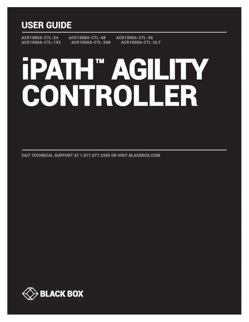 Página 1 del manual Manual de usuario Black Box ACR1000A-CTL-192