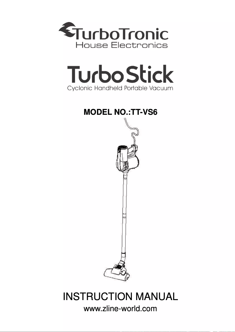 Page n°1 - Manuel utilisateur TurboTronic TurboStick TT-VS6