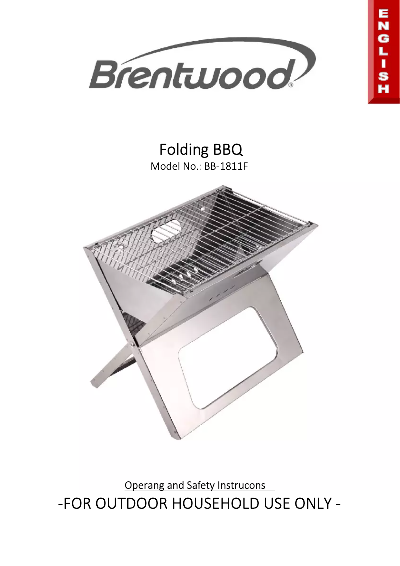 Image de la première page du manuel de l'appareil BB-1811F