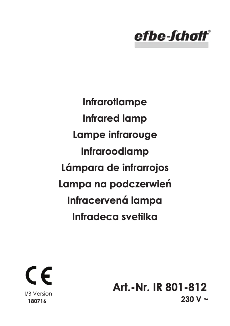 Página 1 del manual Manual de usuario Efbe-Schott SC IR 812 N